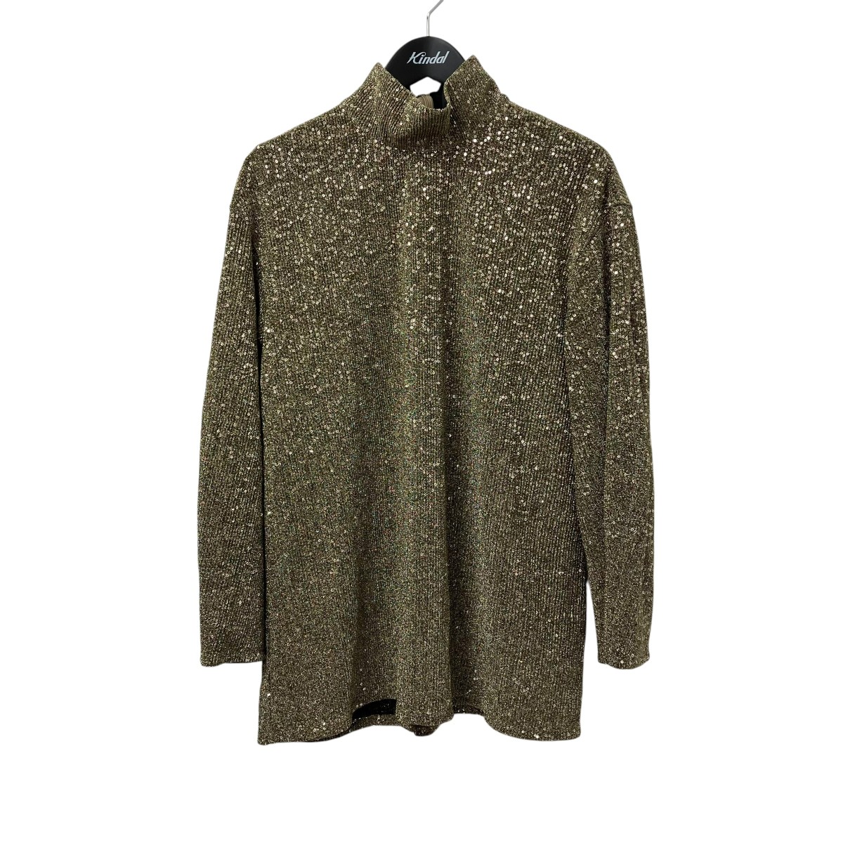 【中古】 AMERI　 タートルネックカットソー 02320441410 ゴールド サイズ：F 【040426】（アメリ）