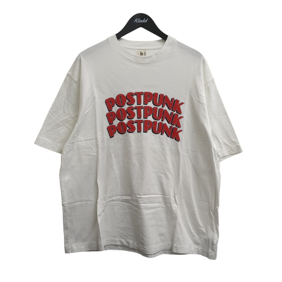 【中古】 blurhms　 POSTPUNK Print Tee BIG Tシャツ bROOTS23S34-A ホワイト サイズ：3 【040426】（ブラームス）