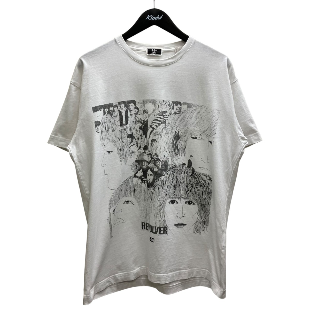 【中古】 KITH　 BEATLES プリントTシャツ ホワイト×ブラック サイズ：S 【040426】（キス）
