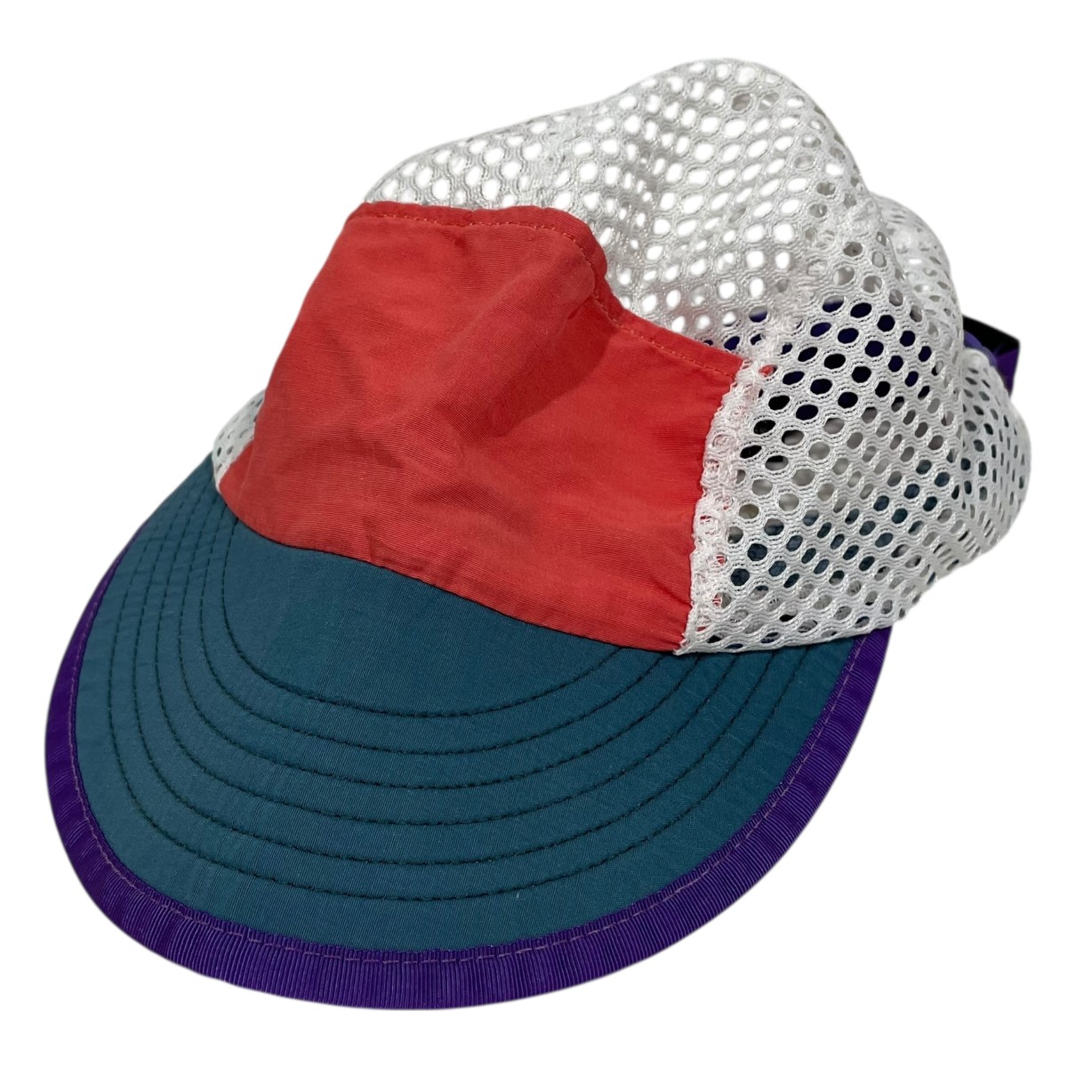 【中古】 Patagonia　 メッシュキャップ Duckbill Cap ダックビルキャップ 52190 ホワイト・サーモンピンク・ブルーグレー・イエロー サイズ：M 【040426】（パタゴニア）