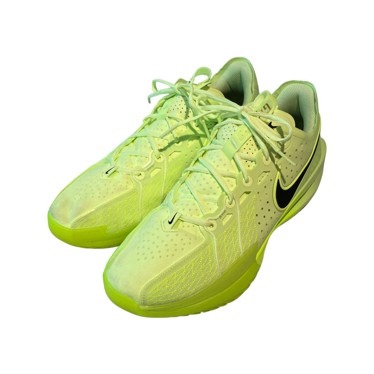 【中古】 NIKE　 GT Cut 3 Barely Volt／Metallic Gold／Black スニーカー DV2918-700 イエロー サイズ：30 【040426】（ナイキ）