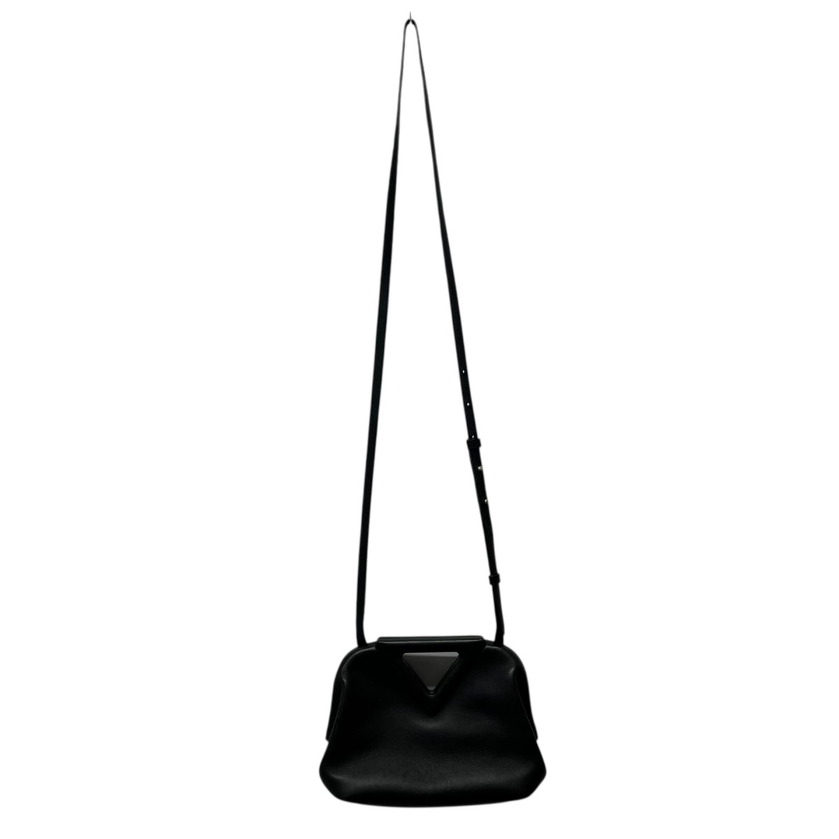 【中古】 BOTTEGA VENETA　 トライアングルポイントバッグ ブラック 【040426】（ボッテガヴェネタ）