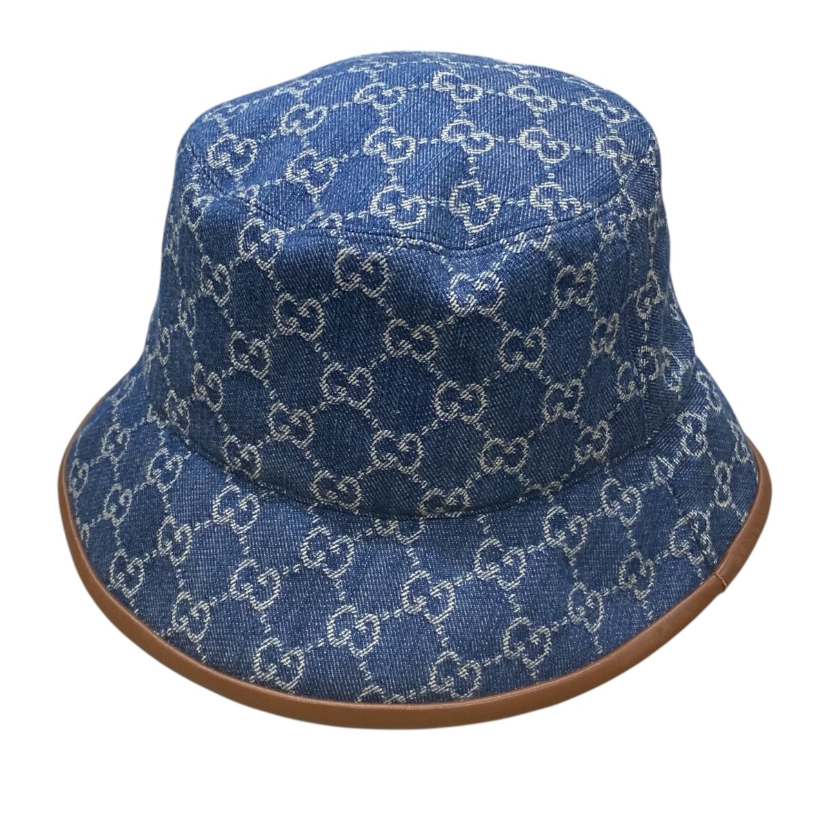 【中古】GUCCI GGキャンバスバケットハット 576371 ネイビー サイズ：XL 【030426】（グッチ）