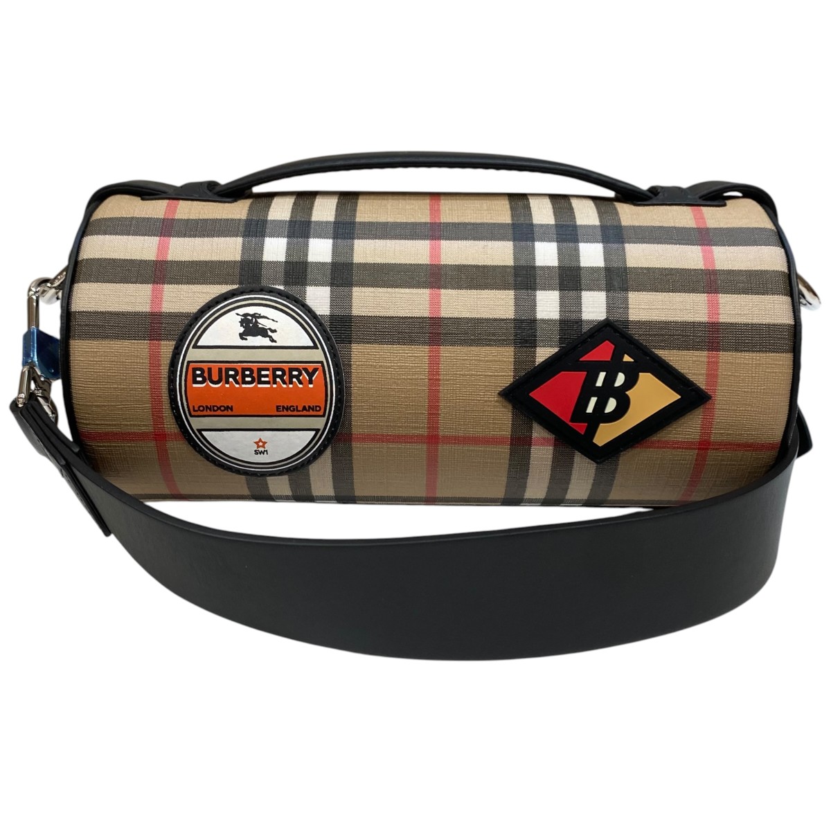 【中古】BURBERRY ノヴァ照合のしるし ショルダーバッグ ベージュ 【030426】（赤ちょうちんバリー）