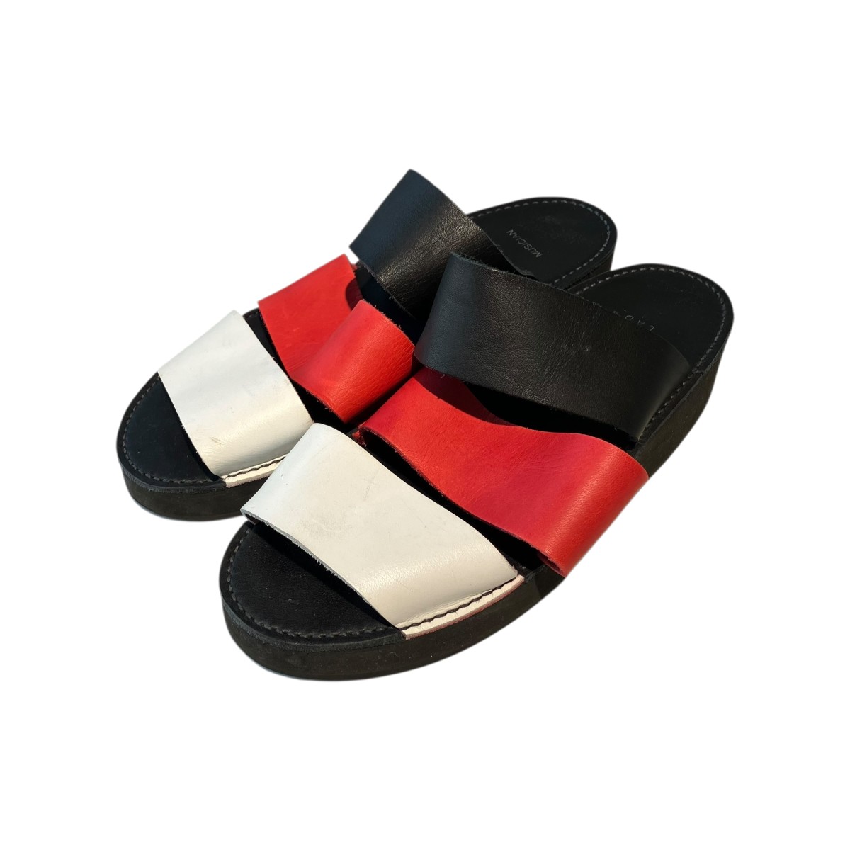 【中古】 LAD MUSICIAN　 16SS SANDAL サンダル 2316-901 レッド×ブラック×ホワイト サイズ：42 【050426】（ラッドミュージシャン） 5,155円