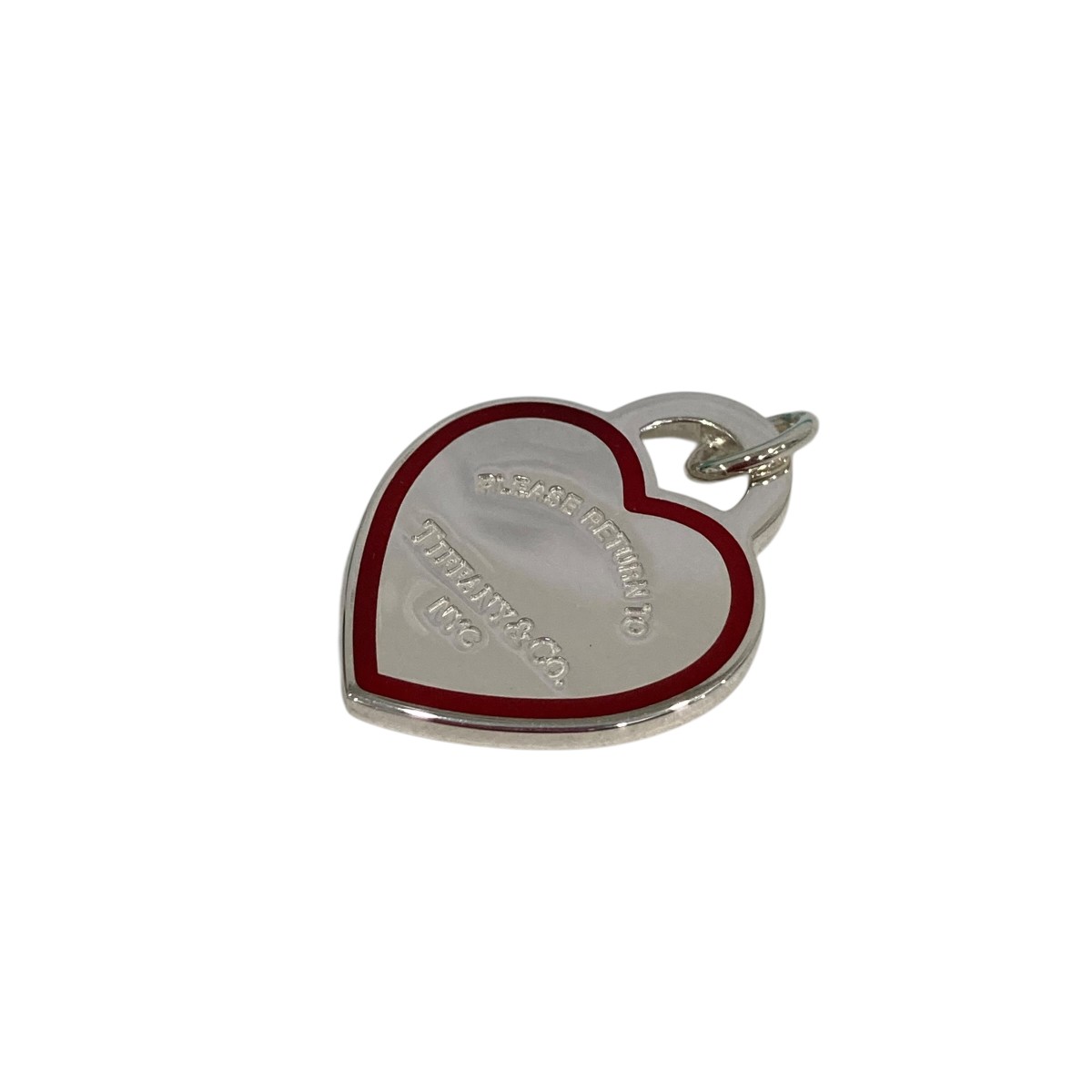 【中古】\u003cBR\u003eTiffany ＆ Co．\u003cBR\u003eリターントゥハート シャンデリヤとっ始め しろがね色×赤いこと\u003cBR\u003e【通貨価値思いなおす】