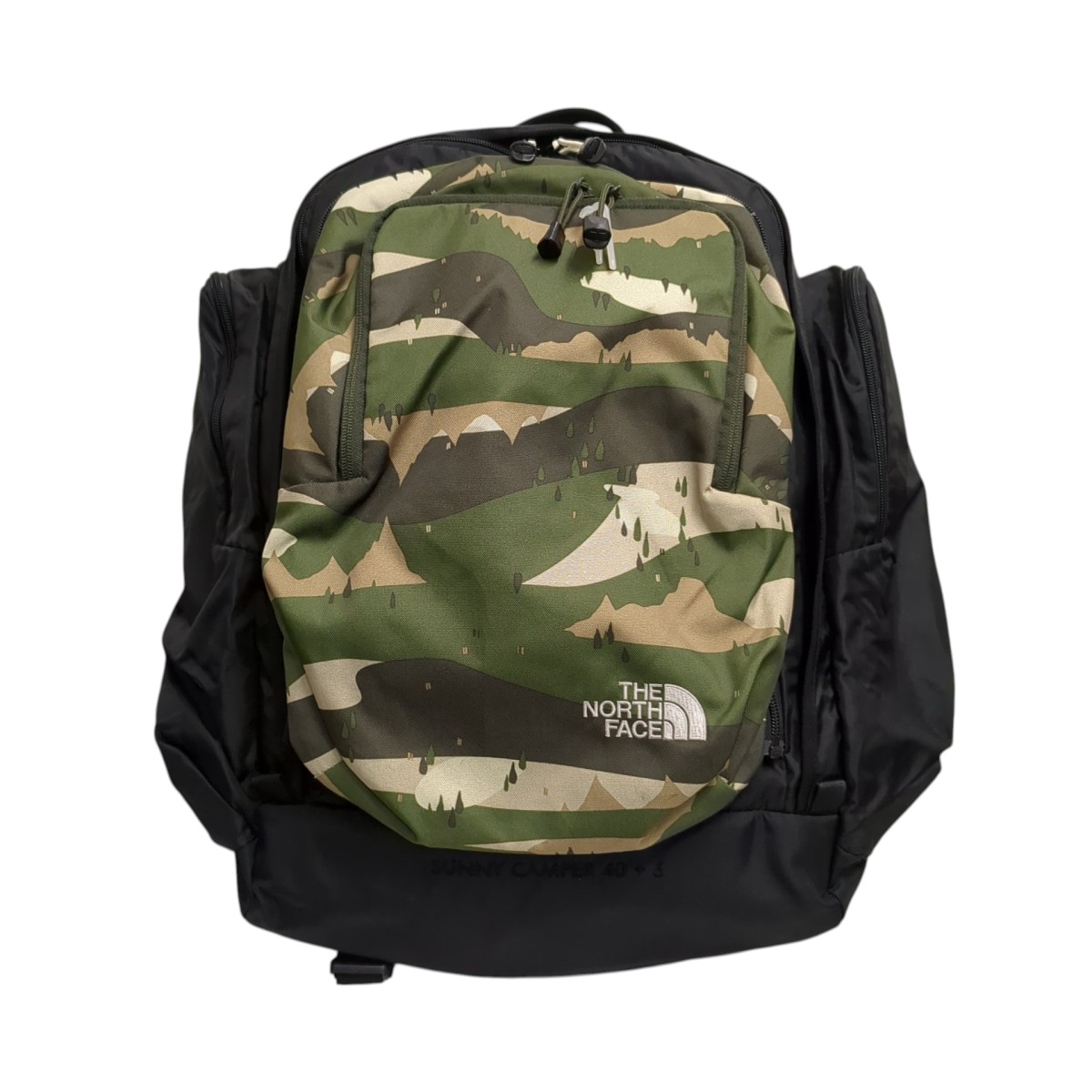 【中古】 THE NORTH FACE　 リュック NMJ71700 ブラック×グリーン 【050426】（ザノースフェイス）