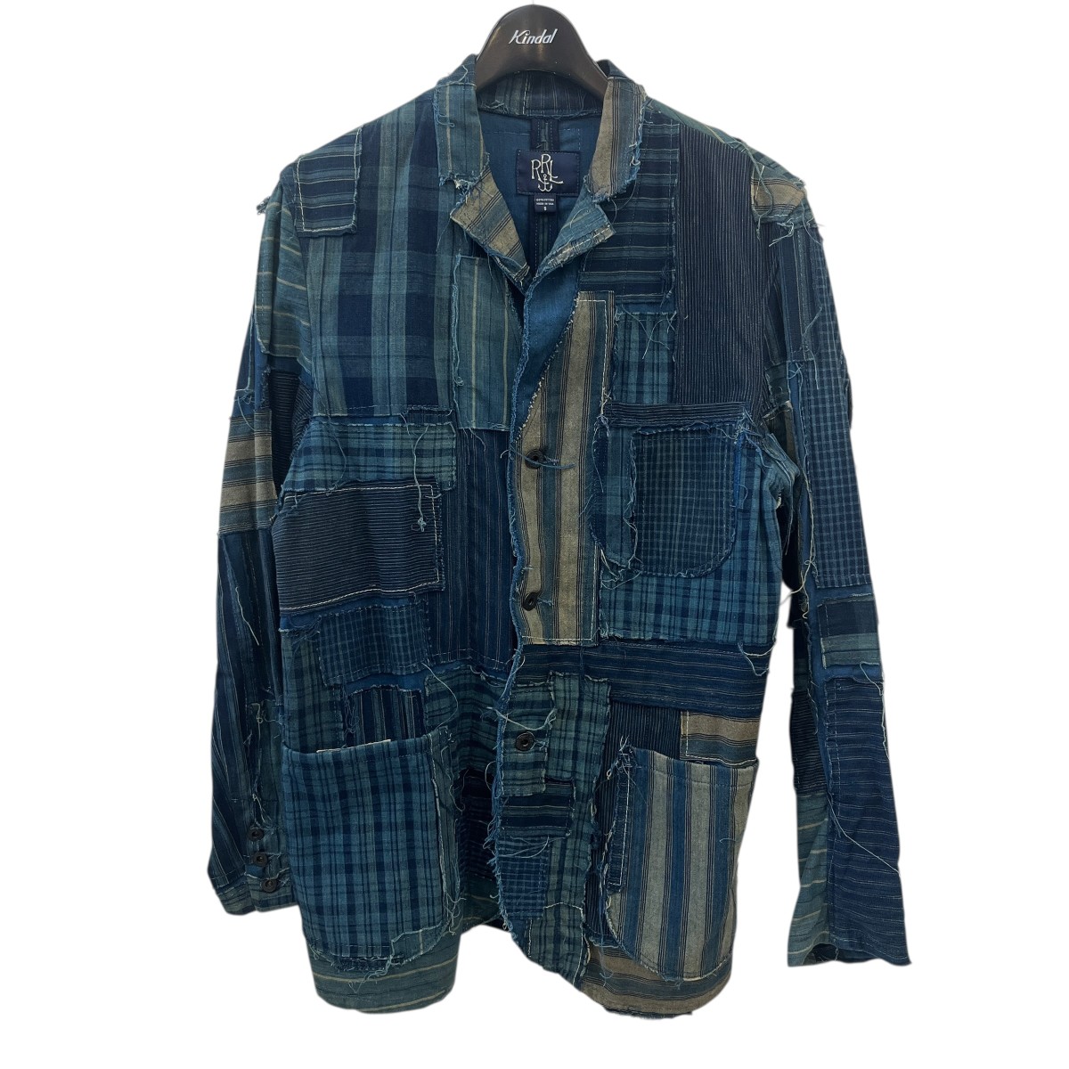 【中古】 RRL パッチワークジャケット Limited Edition インディゴ サイズ:S 【050426】(ダブルアールエル)