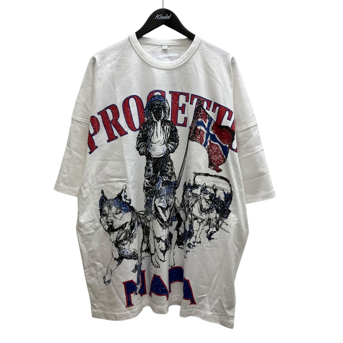 【中古】 NAPAPIJRI　 プリントTシャツ ホワイト サイズ：LL 【050426】（ナパピリ）