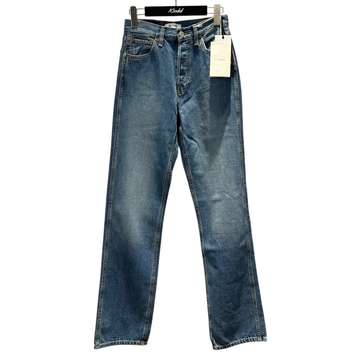 【中古】 RE／DONE　 90s ハイライズ ルーズ デニムパンツ 168-03W90HRLO ライトブルー サイズ：23 【040426】（リダン） 10,313円
