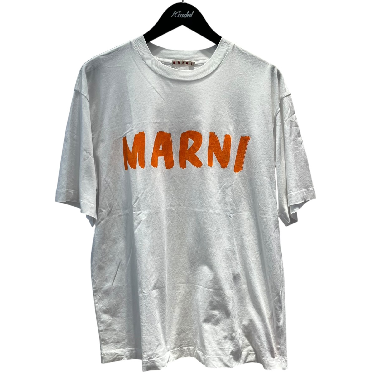 【中古】MARNI ロゴプリント Tシャツ THJET49EPH ホワイト サイズ：38 【040426】（マルニ）