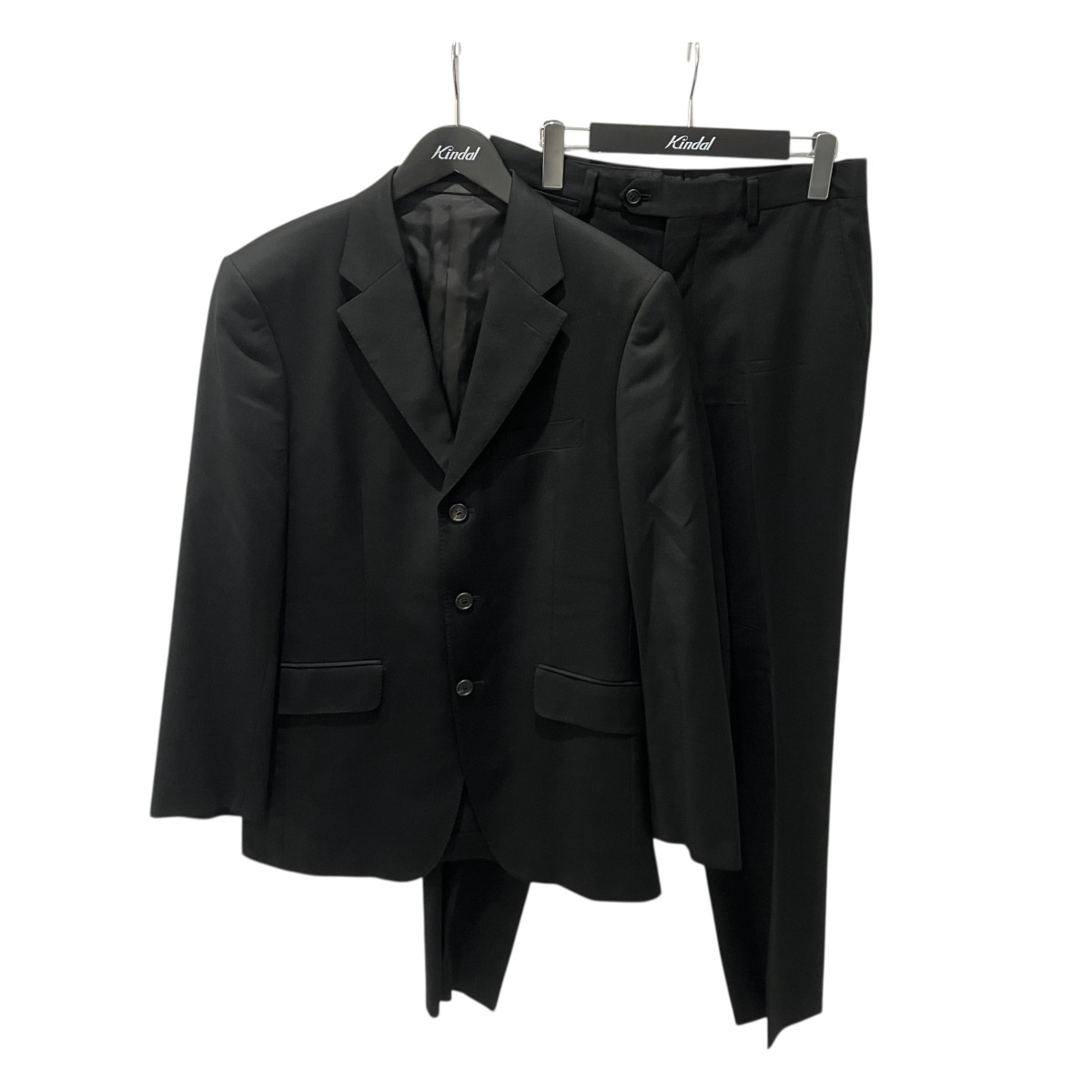 【中古】 Paul Smith　 SM-ST-43569 CANMONICO super110s セットアップスーツ ブラック サイズ：L 【050426】（ポールスミス）