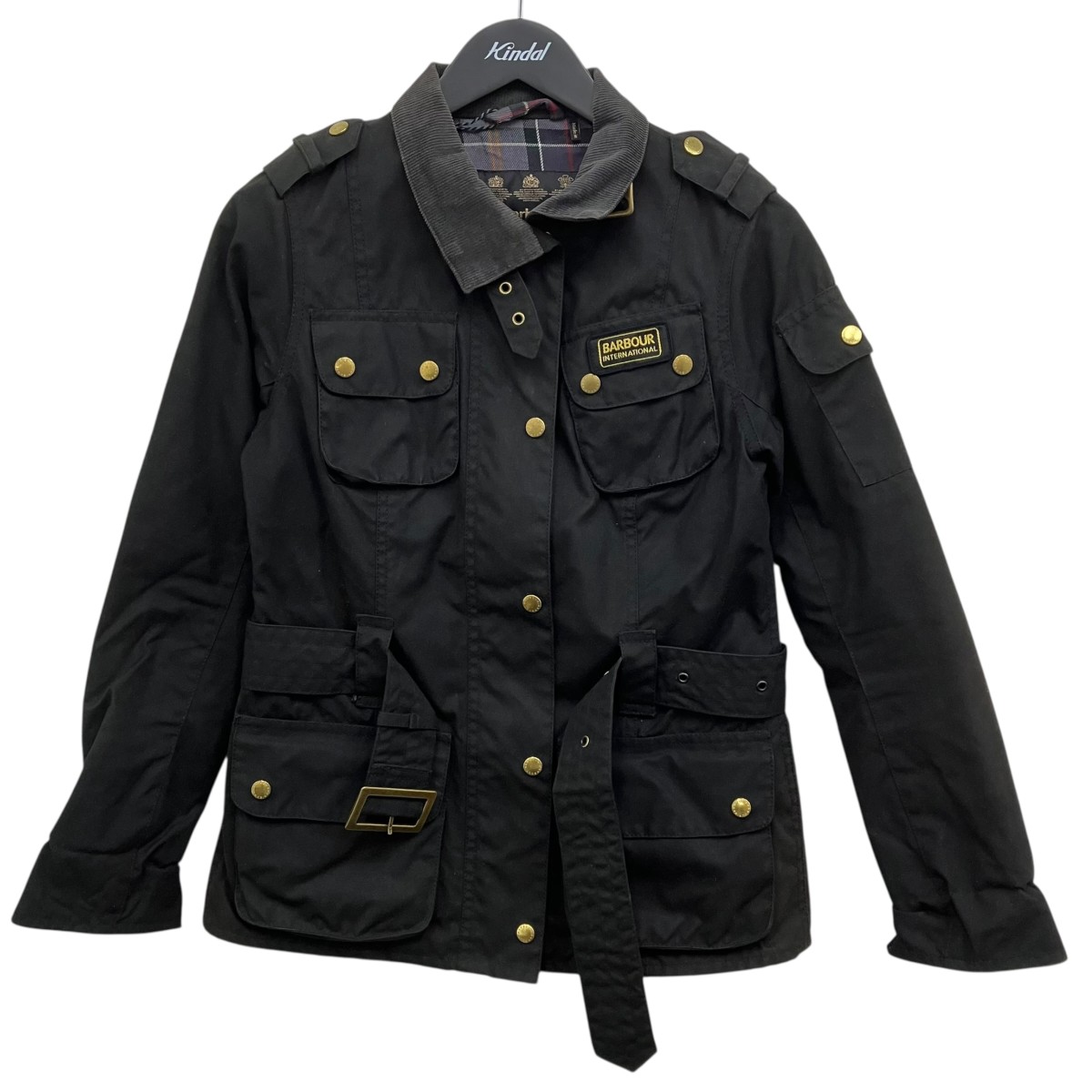 【中古】Barbour オイルドミリタリージャケット ブラック サイズ:34 【050426】(バーブァー)|ブランド古着のカインドオル