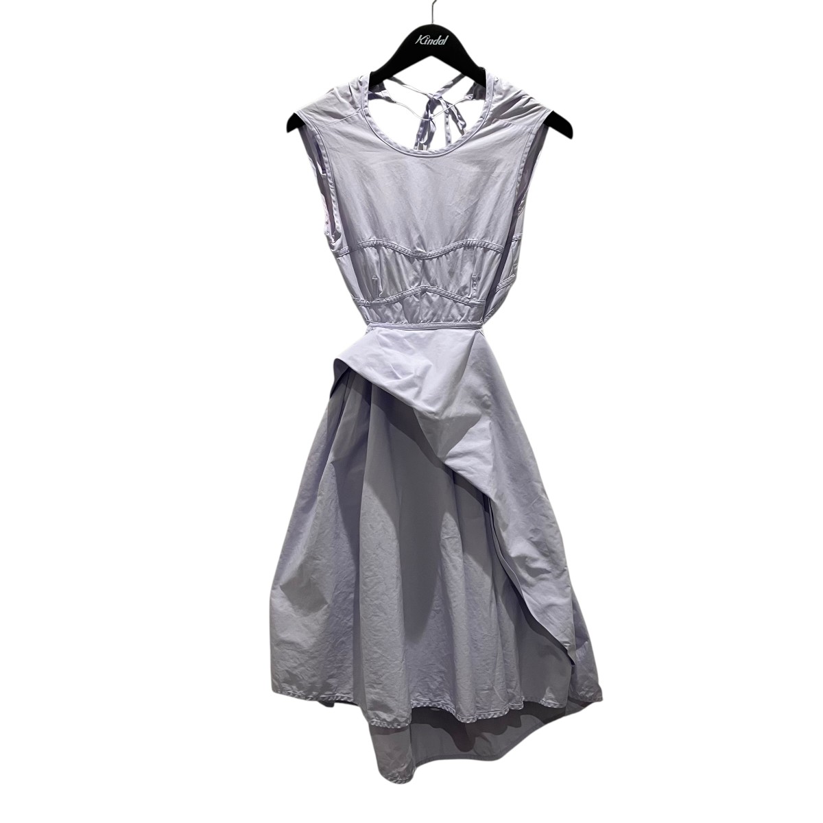 【中古】 Cecilie Bahnsen　 SEERO DRESS オープンバックワンピース 23RTW10085 パープル サイズ：UK6 【050426】（セシリーバンセン）