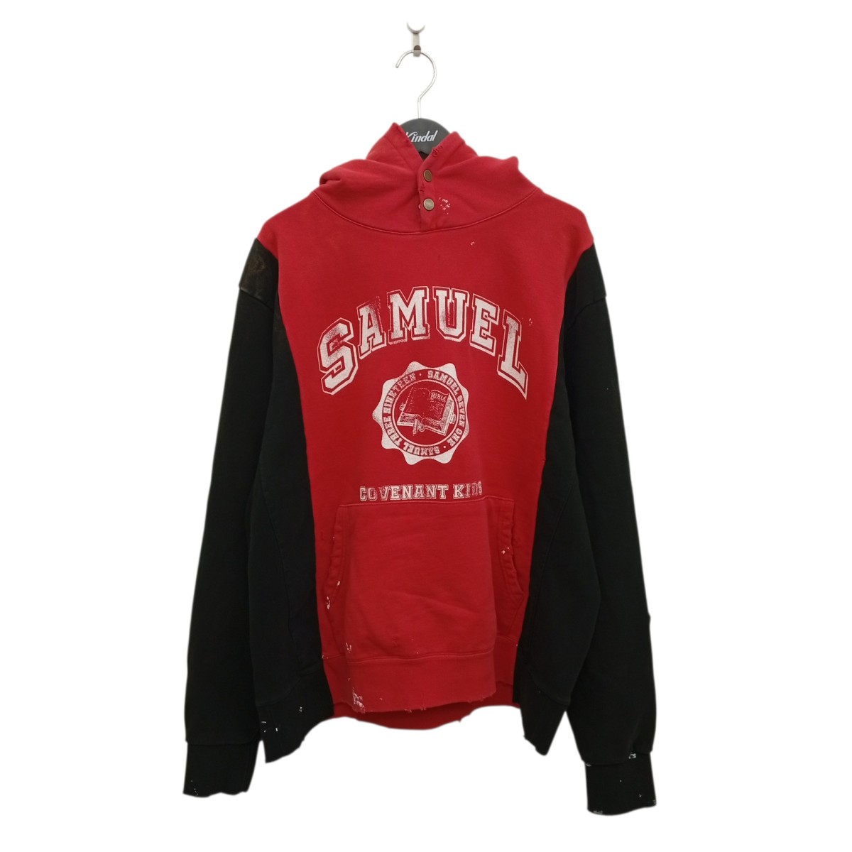 【中古】 SOMEIT　 プルオーバーパーカー レッド×ブラック サイズ：F 【050426】（サミット）