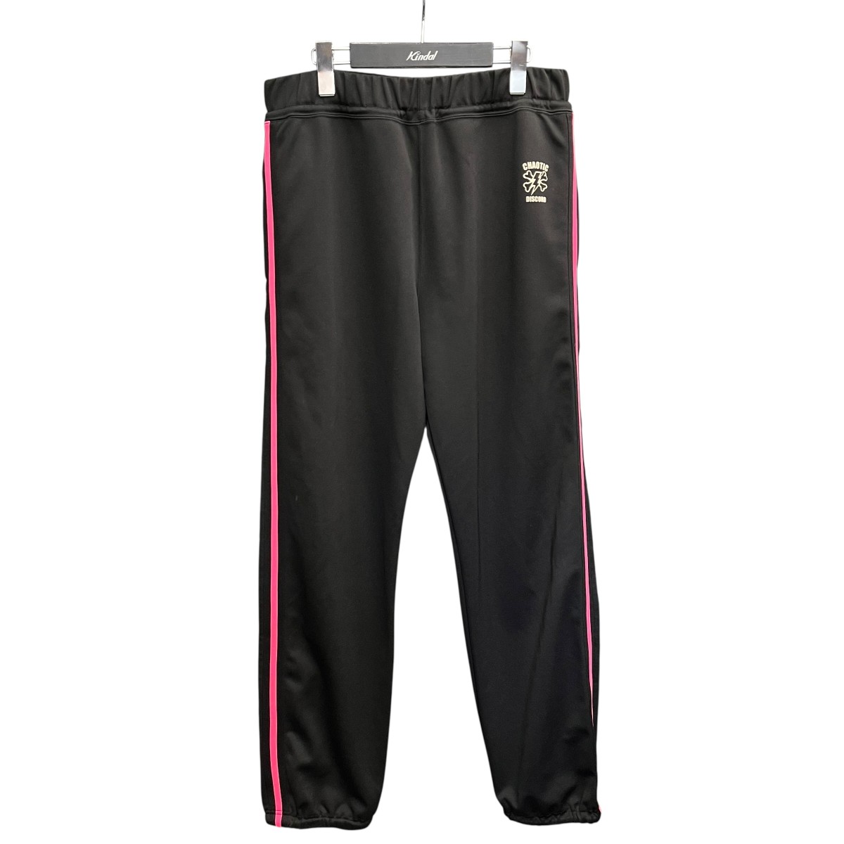 【中古】 UNDERCOVER　 01SS CHAOTIC DISCORD トラックパンツ Z235 ブラック サイズ：L 【050426】（アンダーカバー）