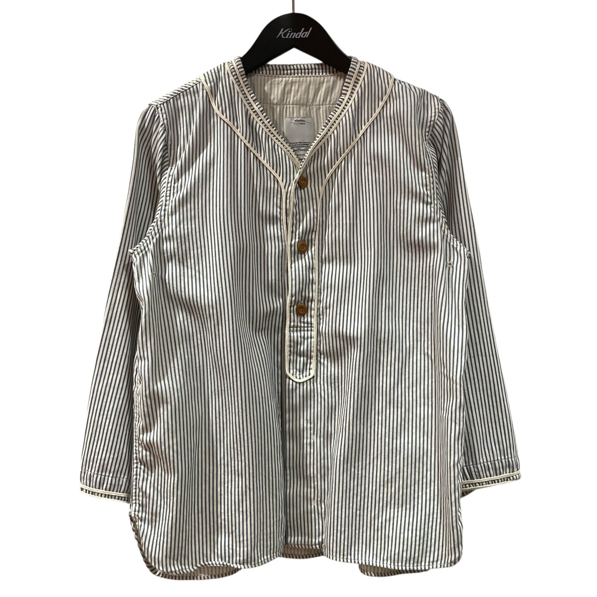 【中古】 VISVIM　 ベースボールシャツ 0117105011019 ブルー サイズ：2 【050426】（ビズビム）