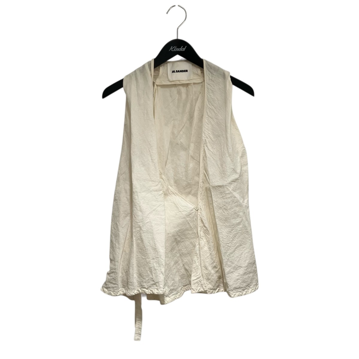 【中古】 JIL SANDER　 ノースリーブブラウス JSPU561406WU330800 アイボリー サイズ：36 【050426】（ジルサンダー）