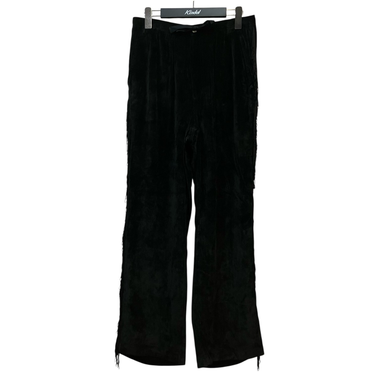 【中古】 Needles フリンジベロアパンツ SX278 ブラック サイズ:S 【060426】(ニードルズ)