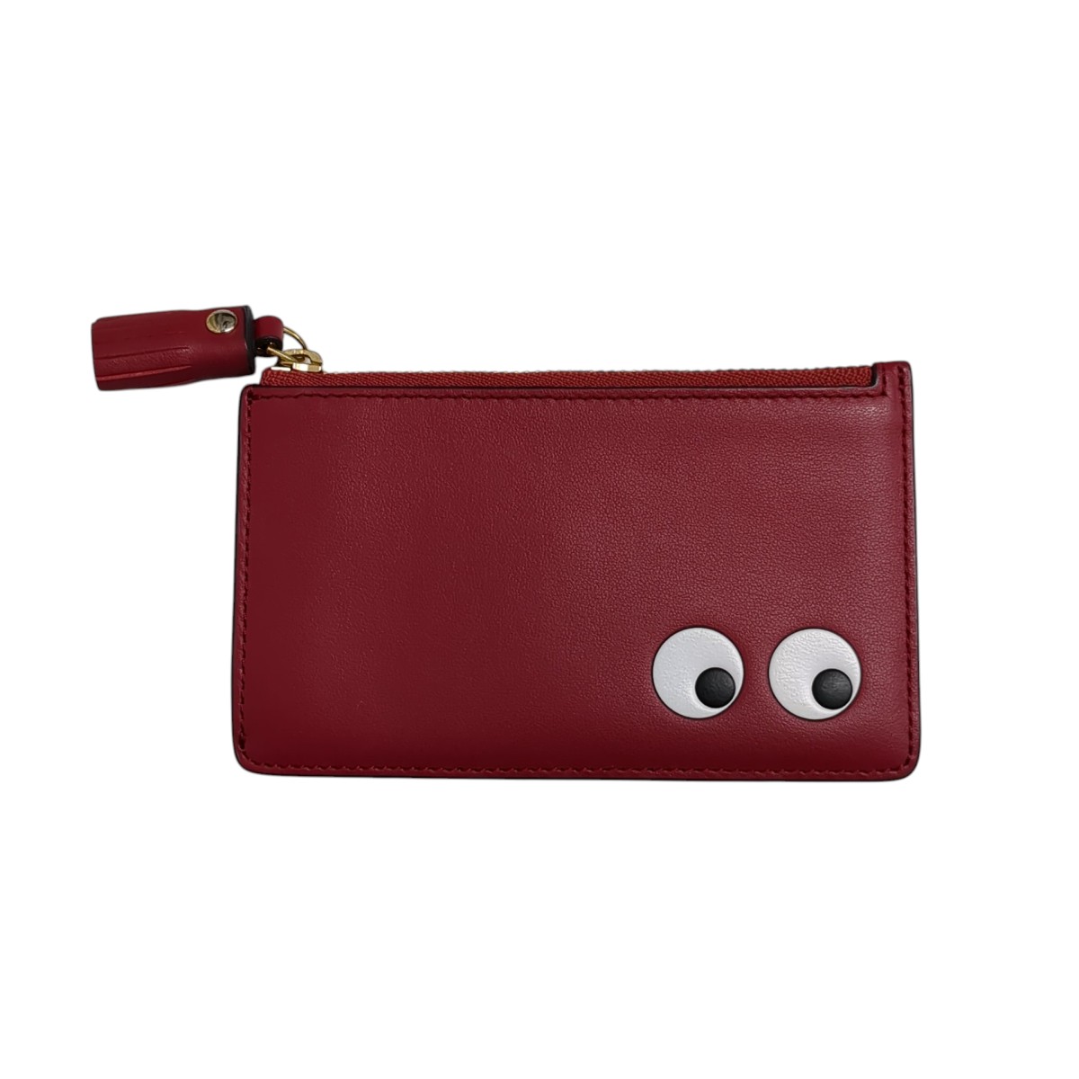 【中古】 ANYA HINDMARCH　 カードケース レッド 【060426】（アニヤハインドマーチ）