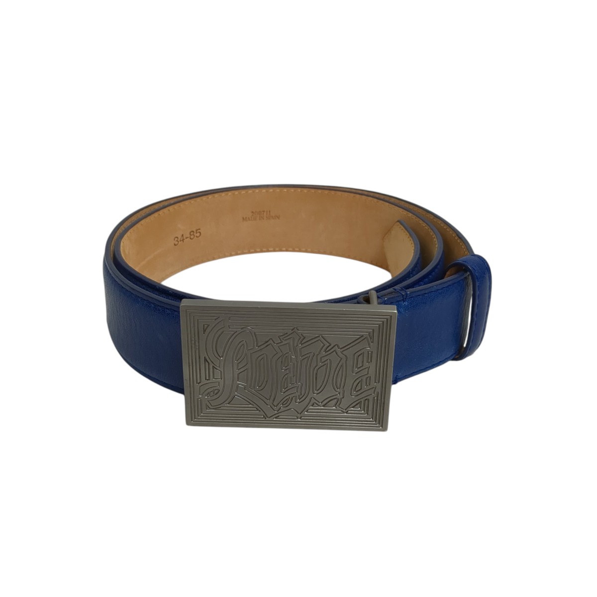 【中古】LOEWE なめし革胴締め 200711 青み 【060426】（ロエベ）
