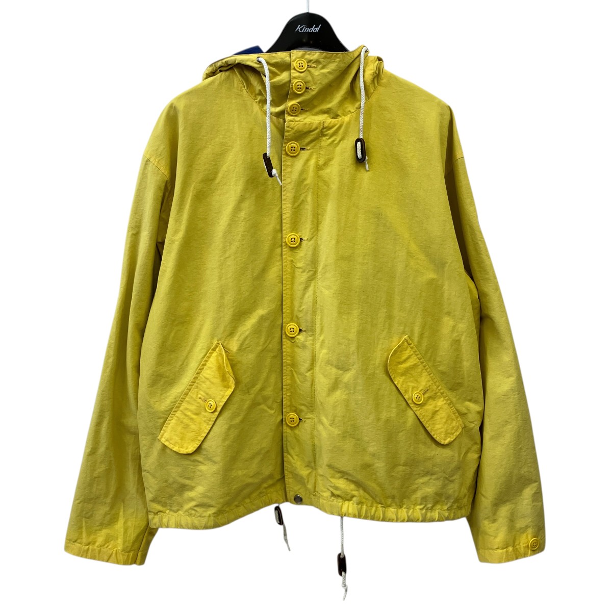 【中古】POLO RALPH LAUREN　90s vintage マウンテンパーカー イエロー サイズ：M 【060426】（ポロラルフローレン）｜ブランド古着のカインドオル