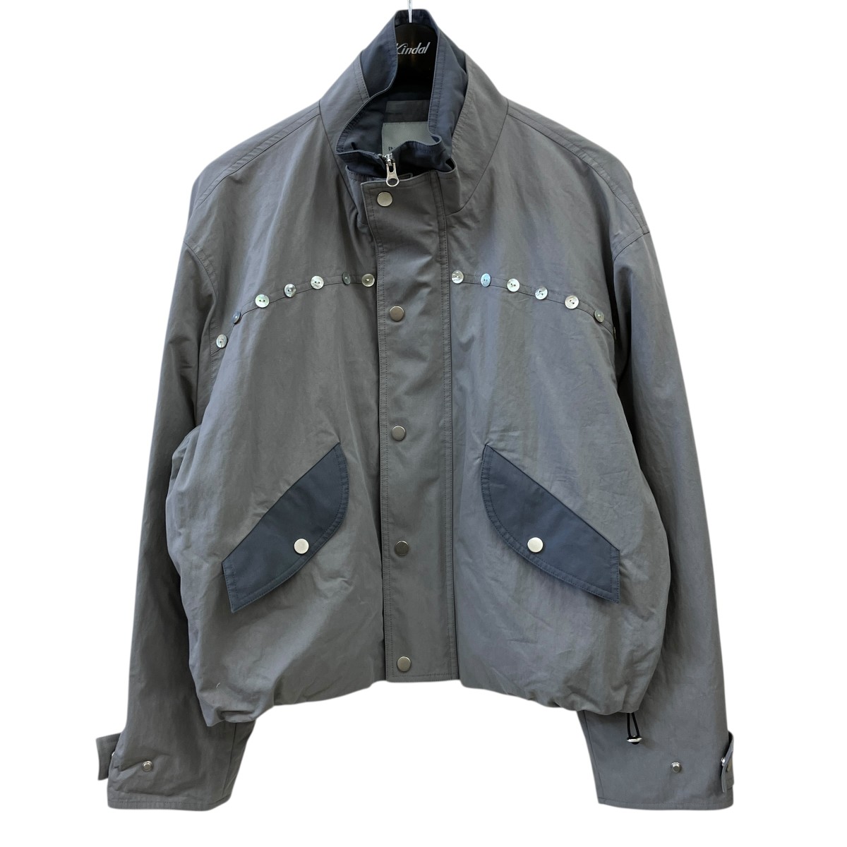 【中古】theworldisyouroyster COCOON WIND BREAKER ウィンドブレーカー グレー サイズ:M 【110626】(ザ・ワールド・イズ・ユア・オイスター)|ブランド古着のカインドオル