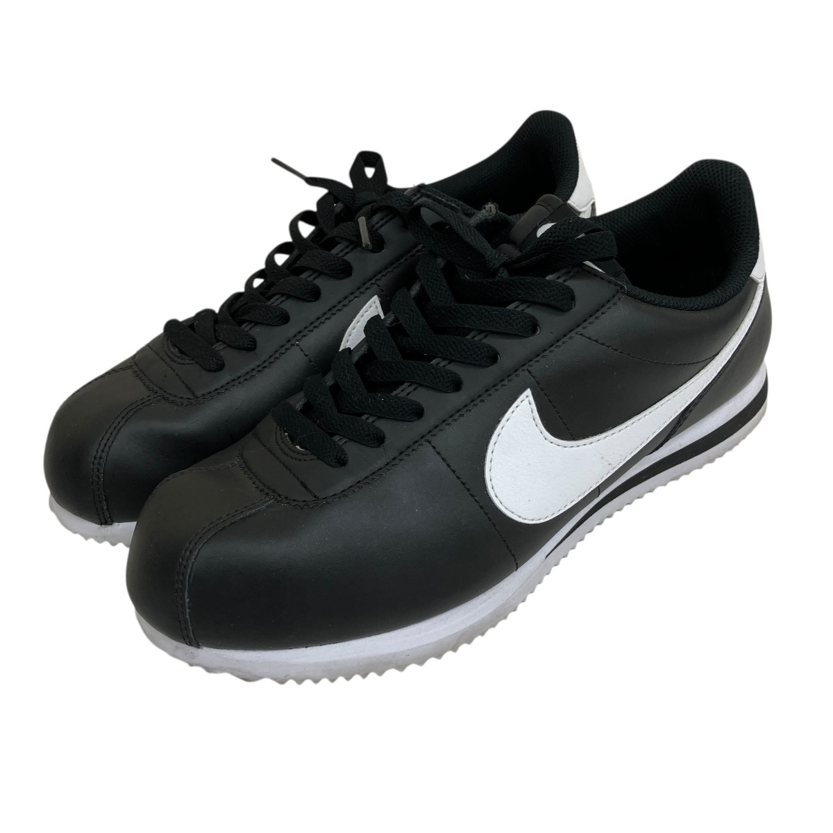 【中古】 NIKE　 CORTEZ BLACK WHITE ローカットスニーカー DM4044-001 ブラック サイズ：27cm 【060426】（ナイキ）