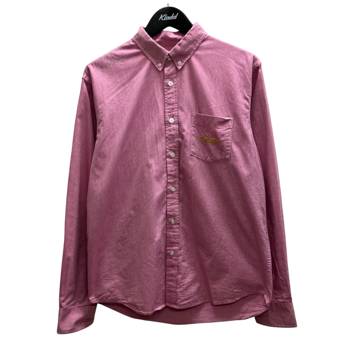 【中古】 PALACE　 OXFORD SHIRT ロゴオックスフォードシャツ ピンク サイズ：S 【060426】（パレス）