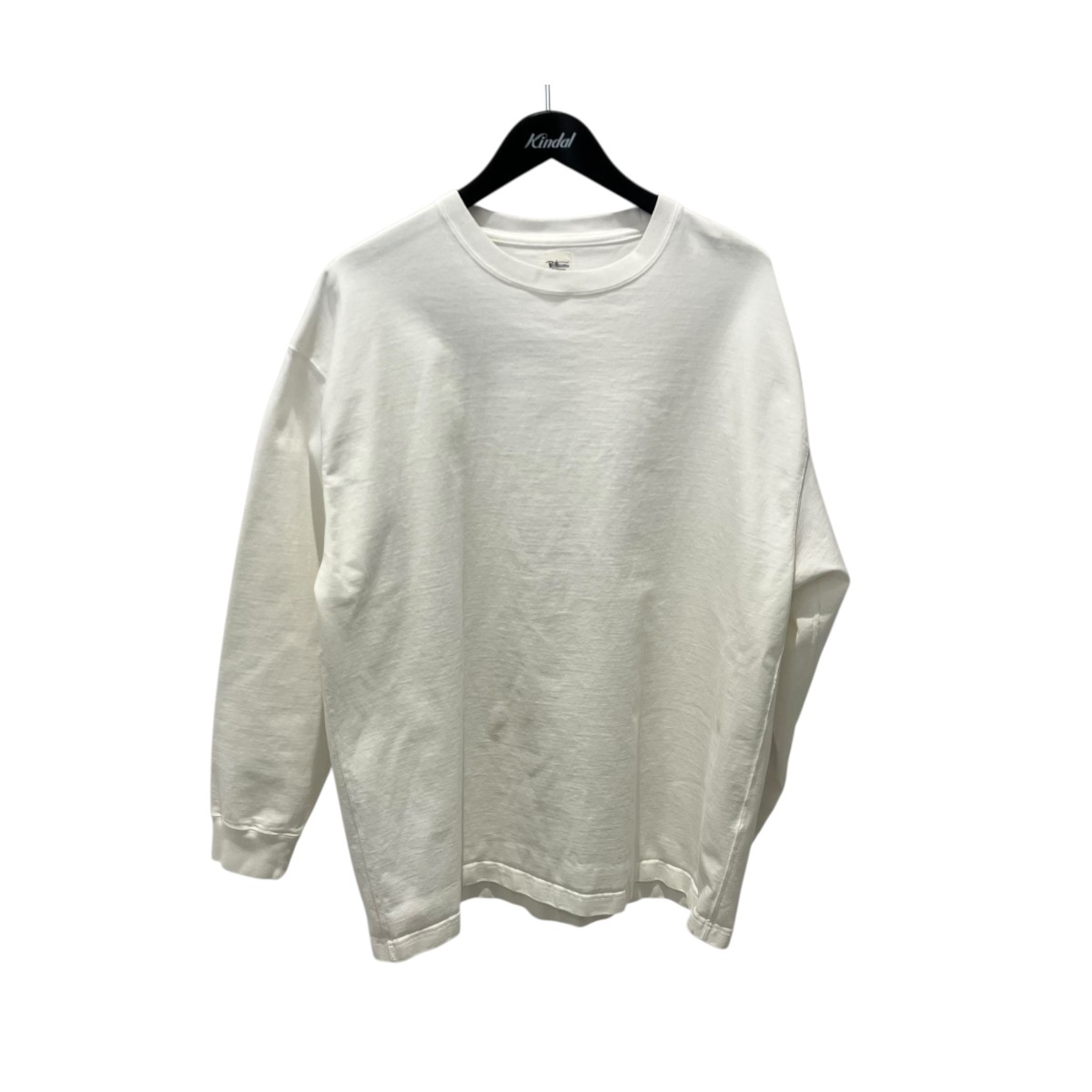 【中古】 Ron Herman　 25SS Organic Cotton Jersey Long Sleeve Tee 長袖カットソー ホワイト サイズ：L 【060426】（ロンハーマン）