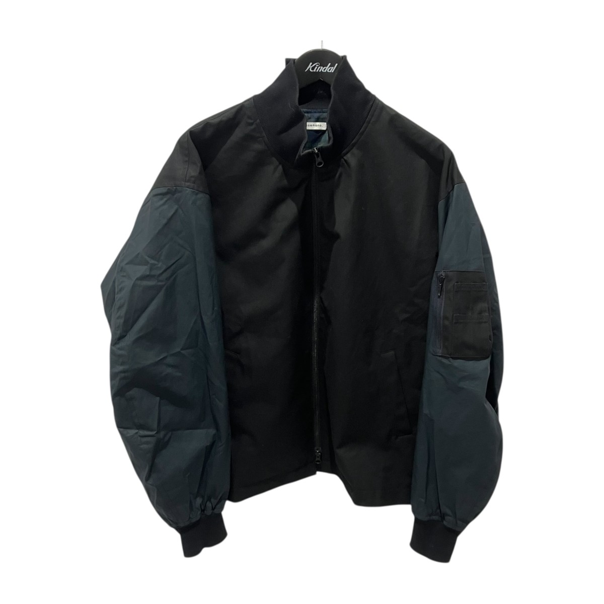 【中古】 soemono　 24AW Sample 袖切替 ジップアップジャケット ブラック サイズ：S.M.L 【060426】（ソエモノ）