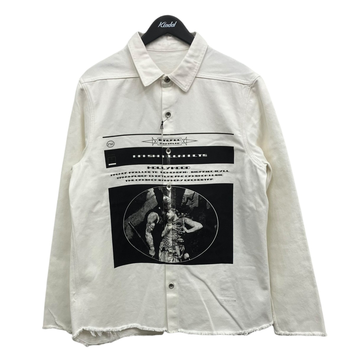 【中古】\u003cBR\u003eDRKSHDW\u003cBR\u003eジーンズプルオーバー 白いこと 大きさ：L\u003cBR\u003e【通貨価値思いなおす】