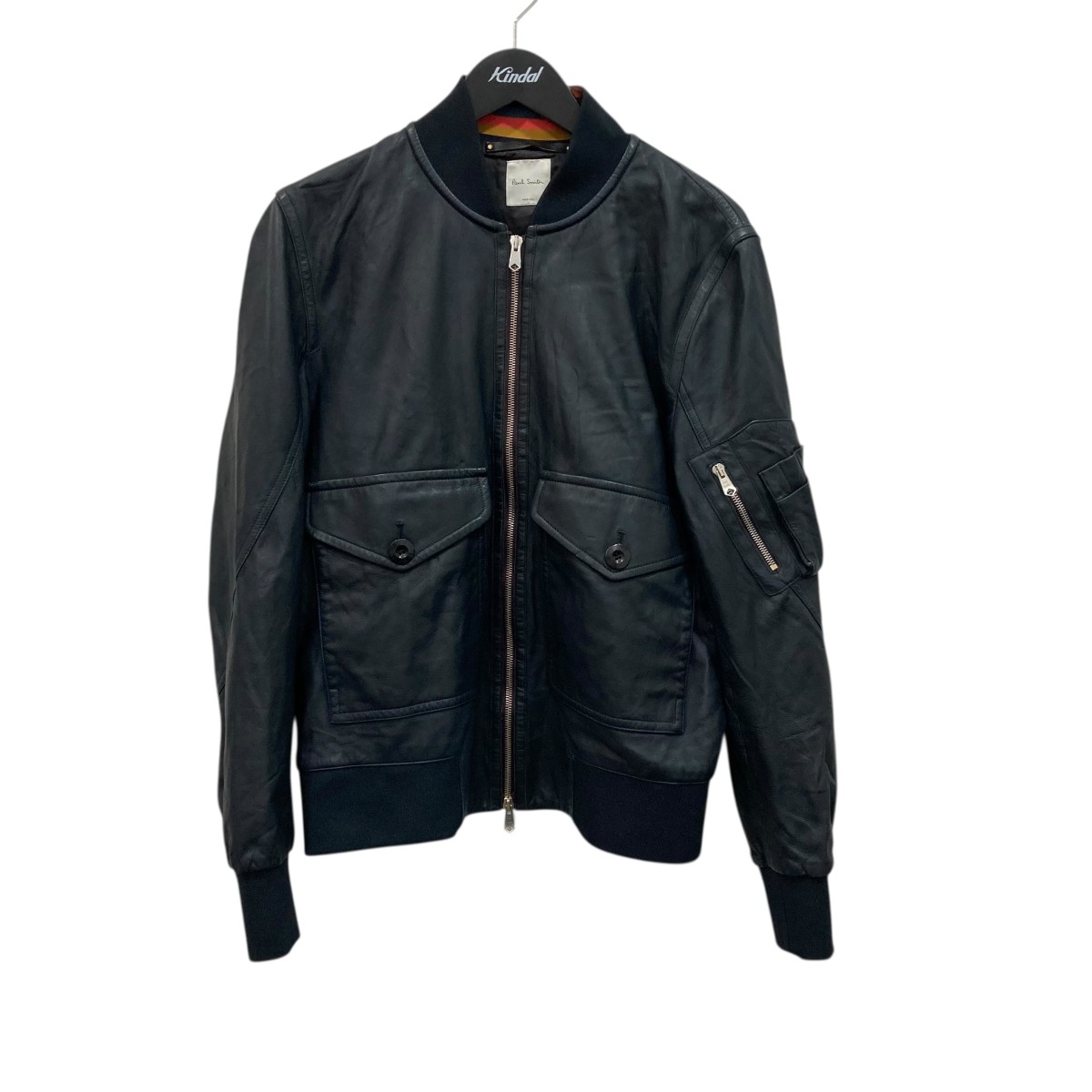 【中古】 Paul Smith　 レザージャケット PAA686RA47H3 ブラック サイズ：M 【070426】（ポールスミス）