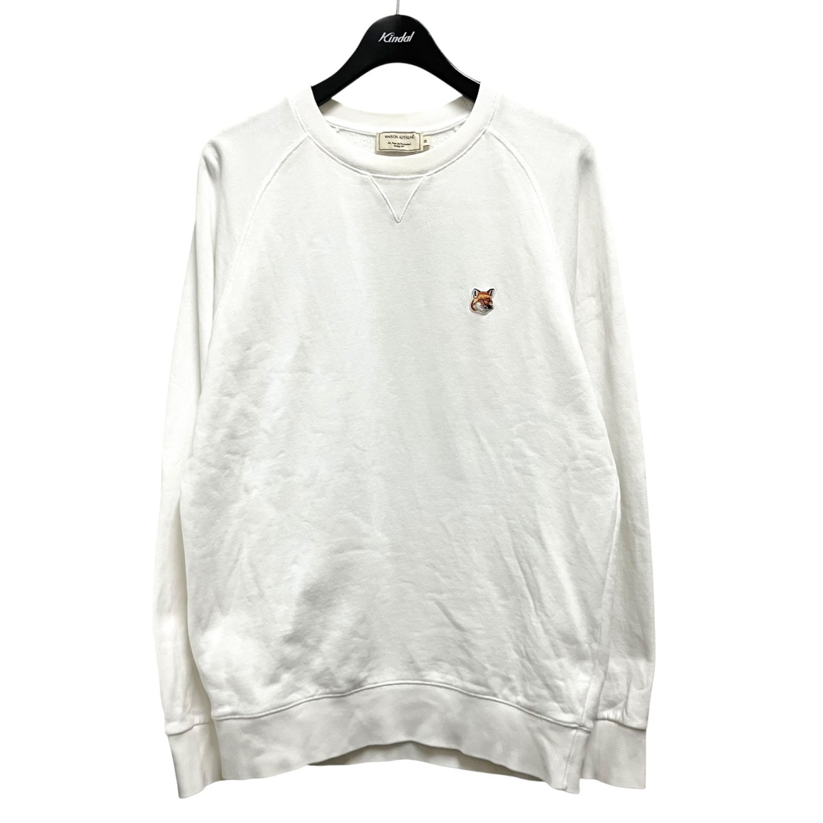 【中古】 MAISON KITSUNE　 クルーネックスウェット AM00303KM0001 ホワイト サイズ：M 【070426】（メゾンキツネ）