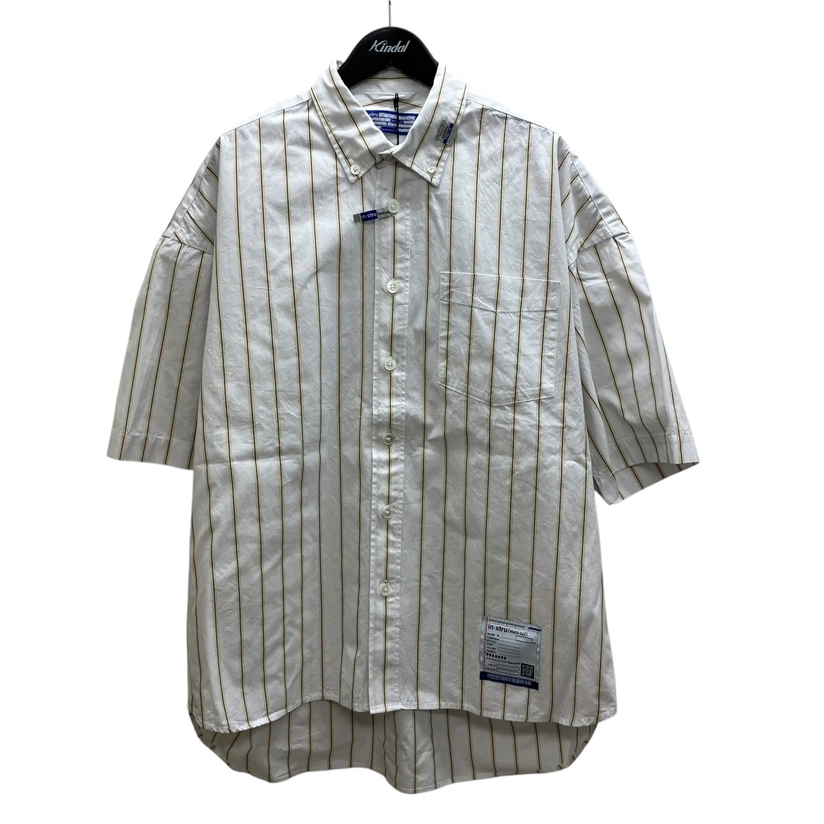 【中古】 MIHARA YASUHIRO　 半袖シャツ ホワイト サイズ：46 【070426】（ミハラヤスヒロ）