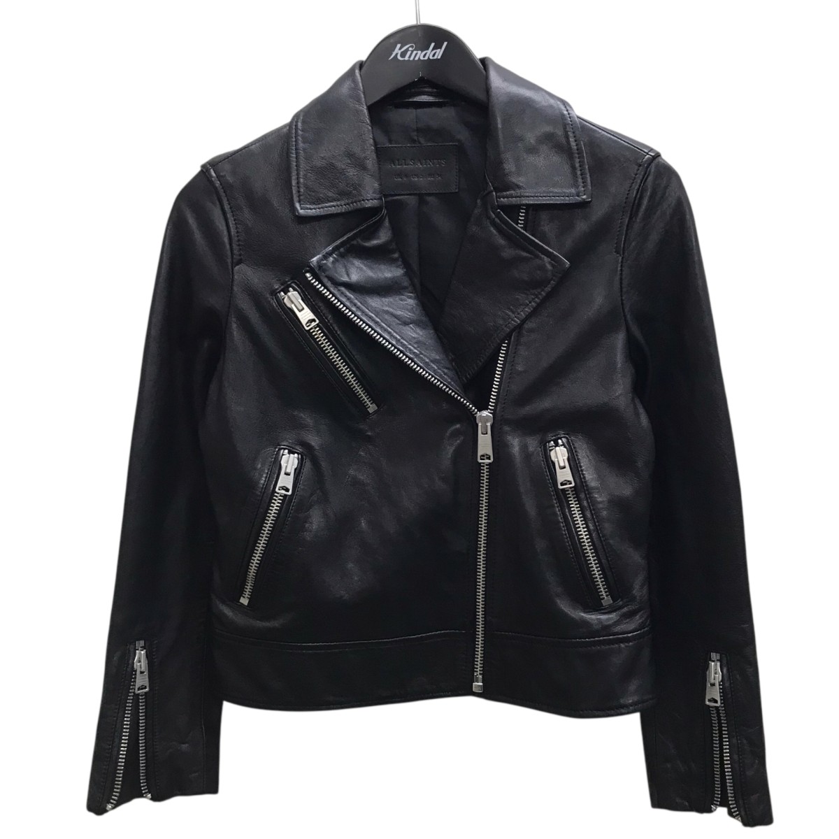【中古】 ALL SAINTS　 レザージャケット ブラック サイズ：2 【070426】（オールセインツ）