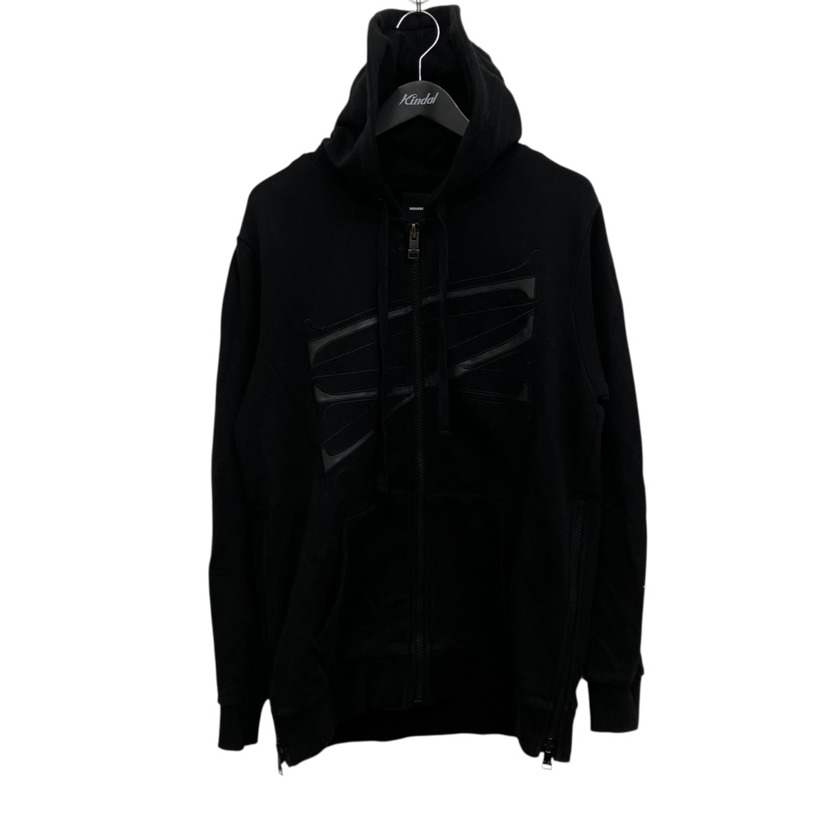 【中古】 NONA9ON　 ジップパーカー ブラック サイズ：002 【070426】（ノナゴン）