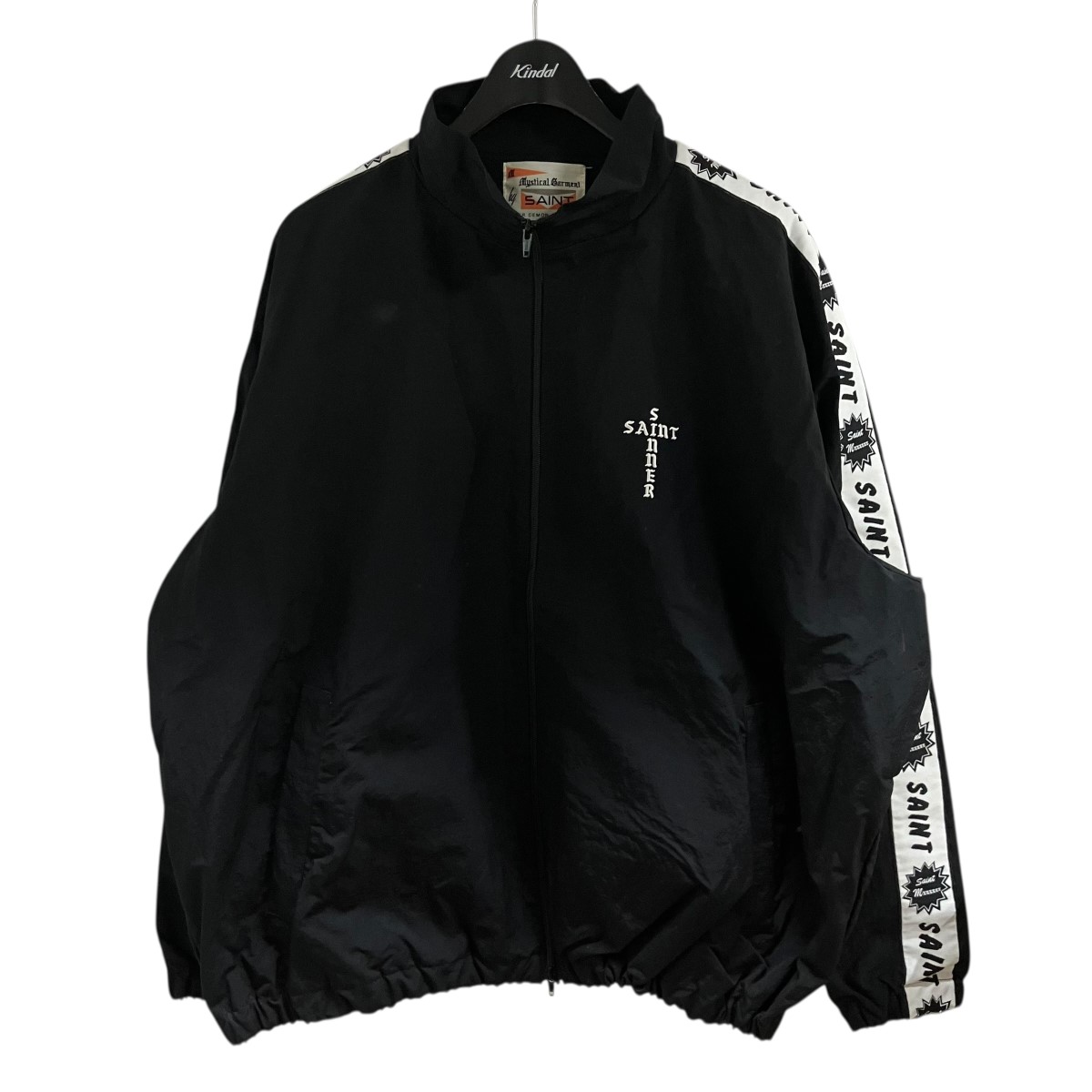 【中古】 SAINT MICHAEL　 サイドテープトラックジャケット ブラック サイズ：XL 【070426】（セントマイケル）