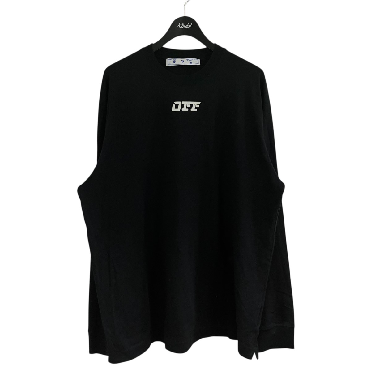 【中古】 OFFWHITE　 ロゴカットソー ブラック サイズ：XXL 【070426】（オフホワイト）
