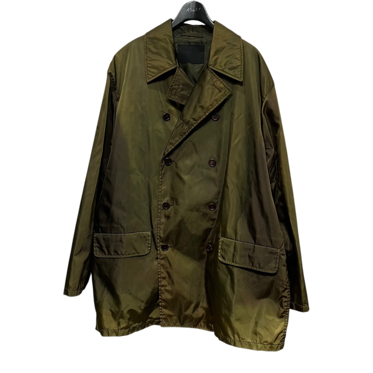 【中古】 PRADA　 ナイロントレンチコート オリーブ サイズ：XL 【070426】（プラダ） 24,235円