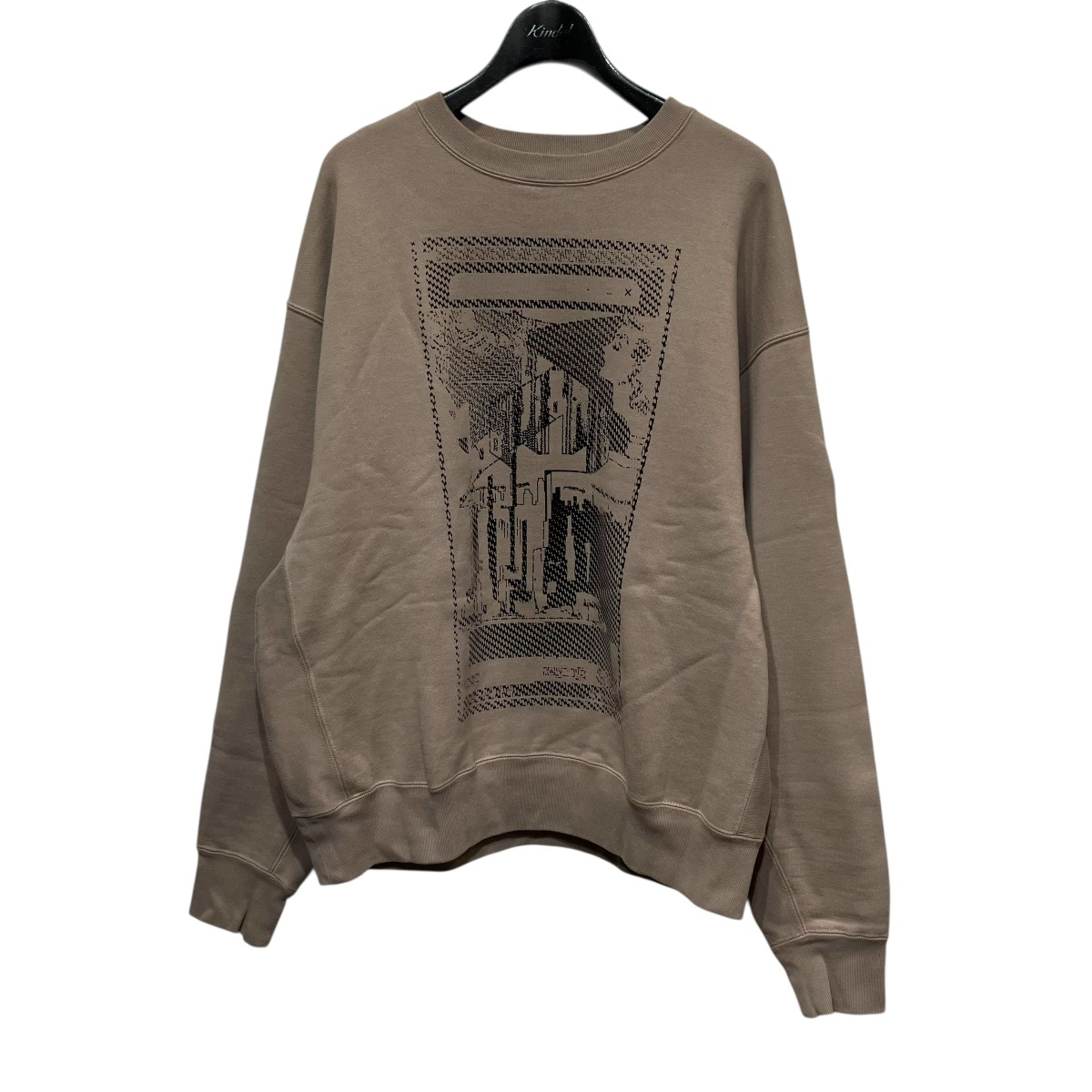 【中古】 C.E MD Ostension CREW NECK プリントスウェット CES29CS04 ベージュ サイズ:M 【070426】(シーイー)