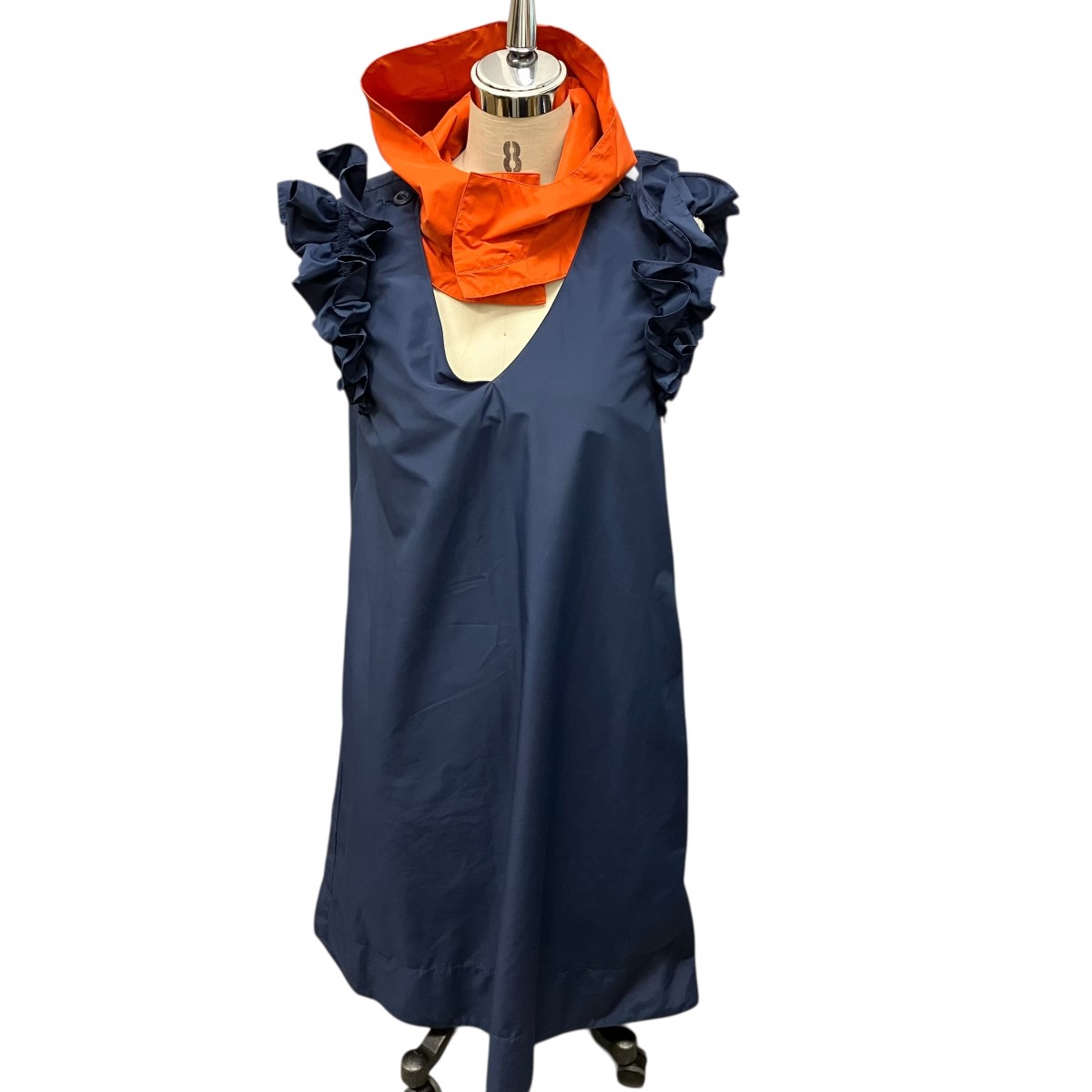 【中古】 NON TOKYO　 フリルノースリーブワンピース NON-24S-0406 ネイビー サイズ：Free 【070426】（ノントーキョー）