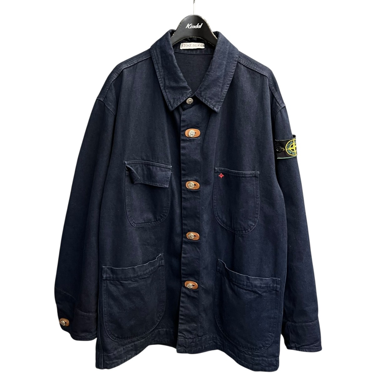 【中古】 STONE ISLAND　 87AW carpenter jacket denim カバーオール インディゴ サイズ：- 【070426】（ストーンアイランド）
