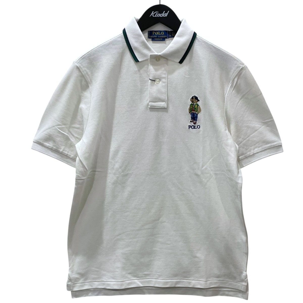 【中古】 POLO RALPH LAUREN　 ポロベア 半袖ポロシャツ CLASSIC FIT クラシックフィット ホワイト サイズ：S 【080426】（ポロラルフローレン）