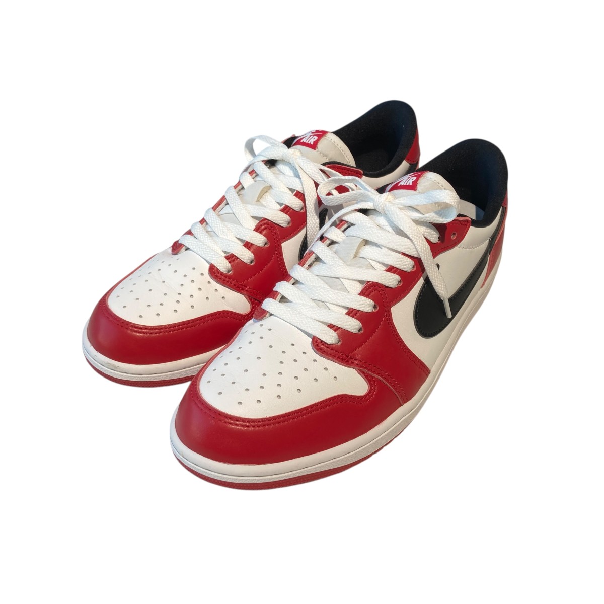 【中古】 NIKE　 AIR JORDAN 1 RETRO LOW OG ローカットスニーカー HQ6998-600 レッド×ホワイト サイズ：29 【080426】（ナイキ）
