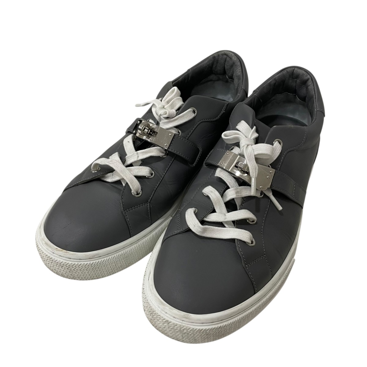 【中古】HERMES 恒星日 ケリー ローカットスニーカー 薄墨色 大いさ：43 【080426】（エルメス）