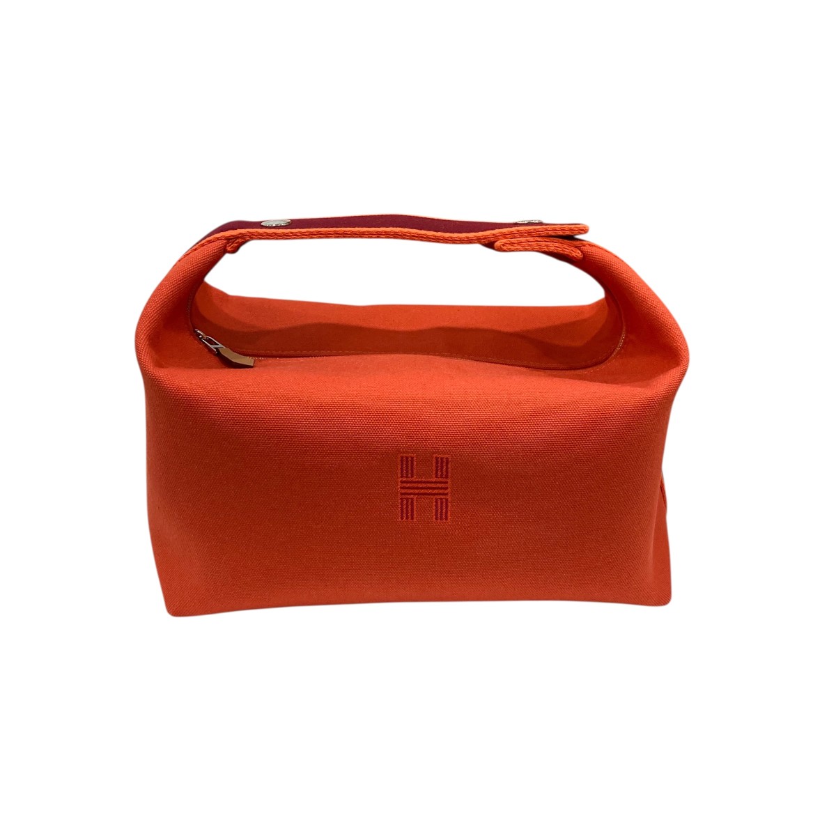 【中古】 HERMES　 ブリッド ア ブラック PM ハンドバッグ オレンジ 【080426】（エルメス）