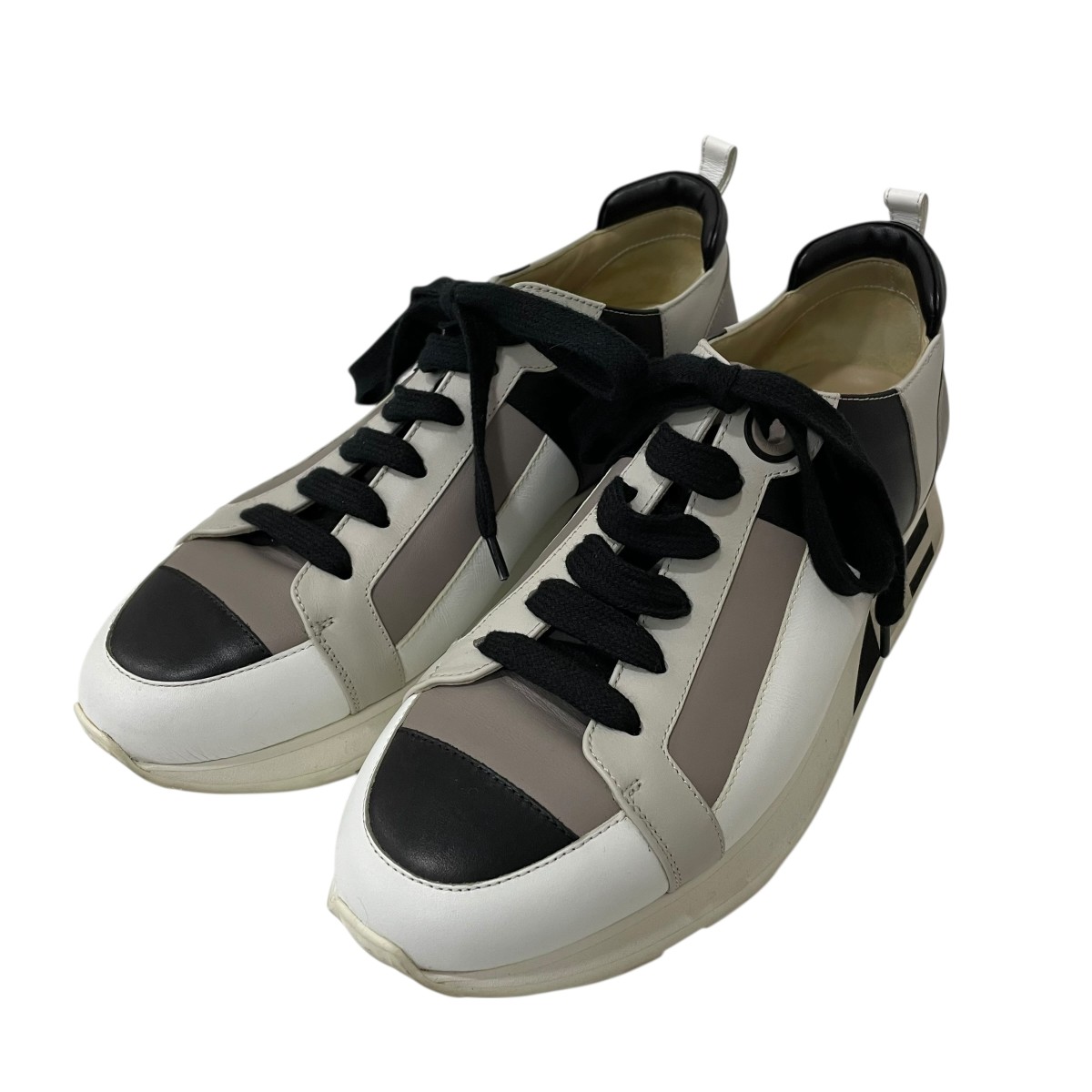 【中古】 HERMES　 ローカットスニーカー 181331ZH ホワイト サイズ：40 【080426】（エルメス）