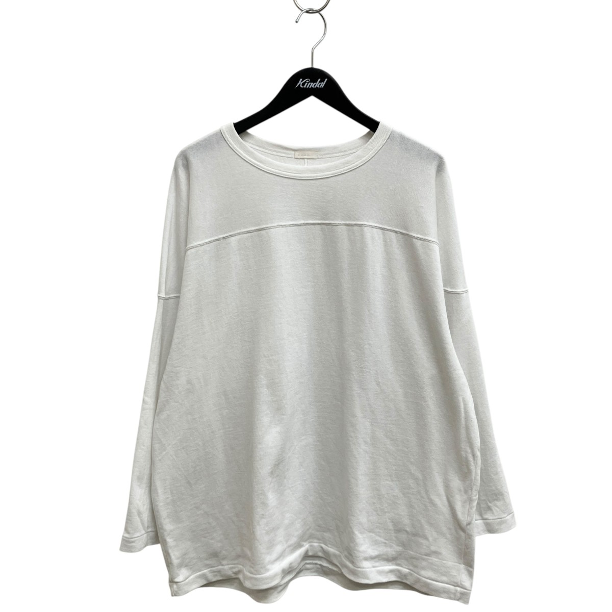 【中古】 COMOLI　 フットボールTシャツ W03-05007 ホワイト サイズ：3 【080426】（コモリ）