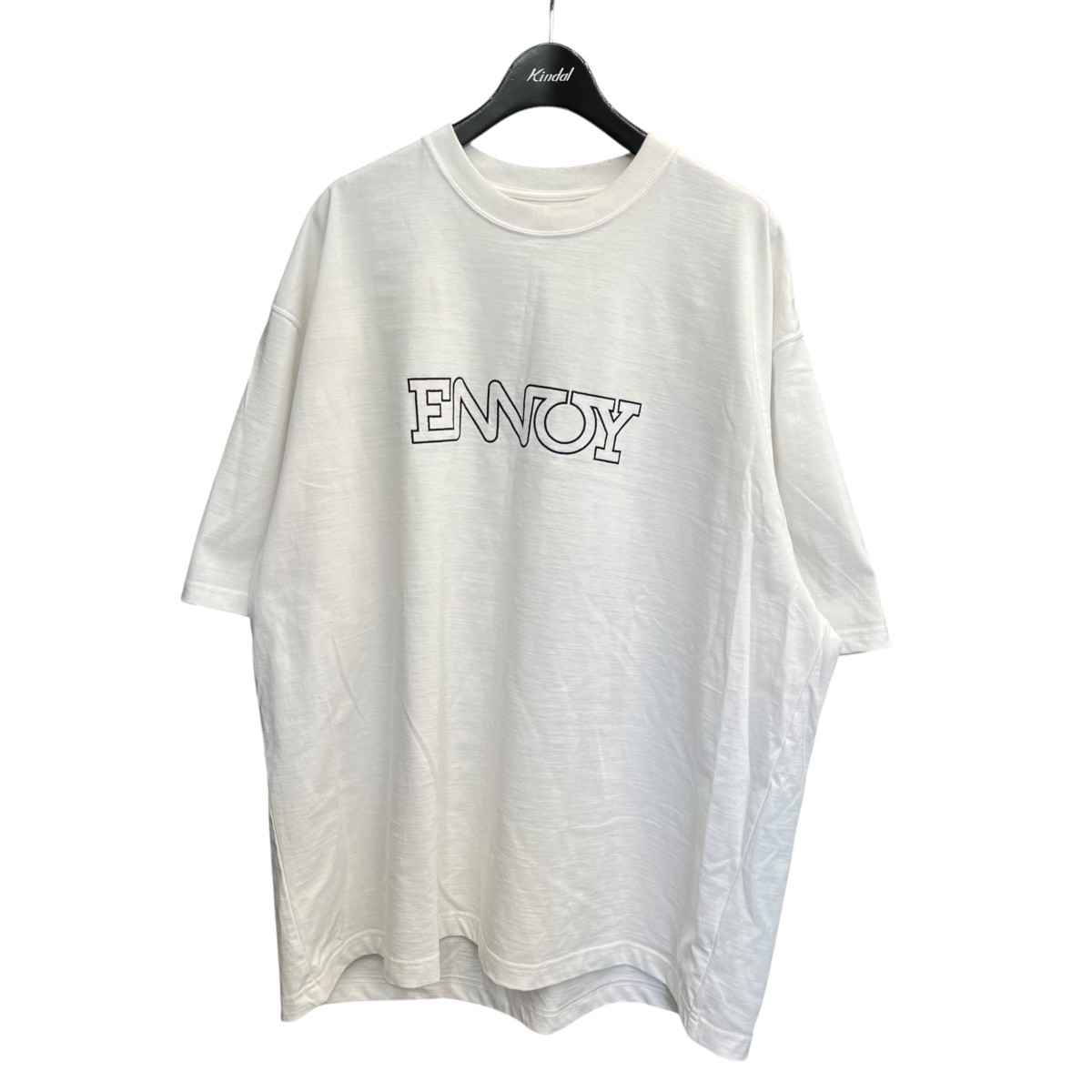 【中古】 ENNOY　 24SS Electric Logo EMB T-Shirt Tシャツ SS24BRENCT01NTL ホワイト サイズ：XL 【070426】（エンノイ）